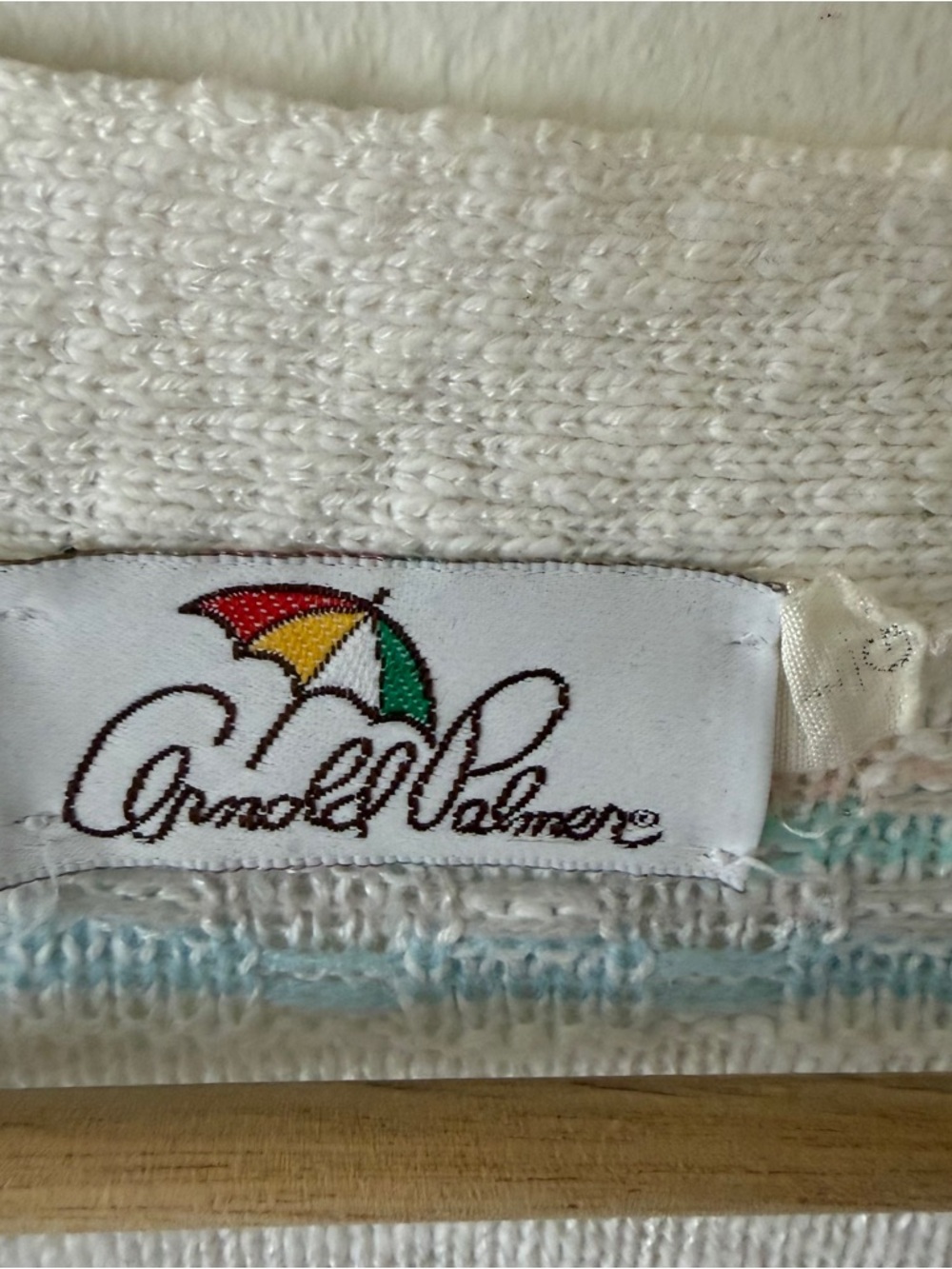 Arnold Palmer | Cozy Cardigan Pastel Knit Cottagecore Button Front | Large - Picture 7 of 9
